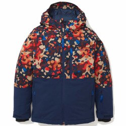 Marmot Snowline Jacket Kids' in Shetland Tech Camo and Arctic Navy